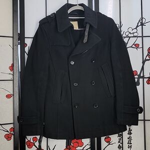 Diesel Double Breasted Wool  Pea Coat